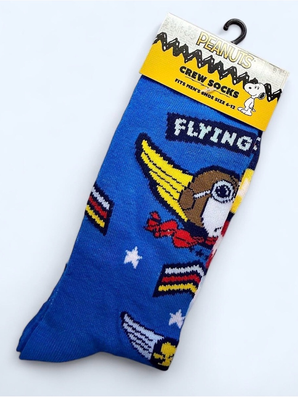 Peanuts Blue 'Flying Ace' Crew Socks